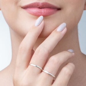 Par de Alianças de Prata Lis 2 mm