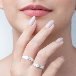 Par de Alianças de Prata Serena 3 mm